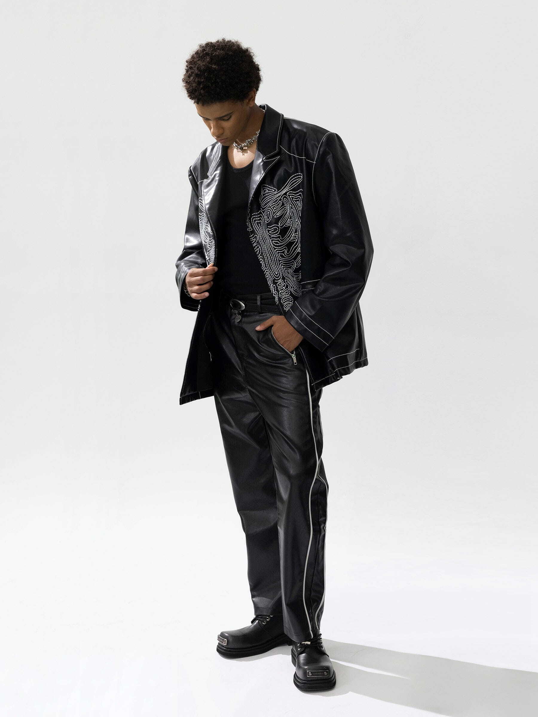 classic black skull jacket [edgy] streetwear essential 8973